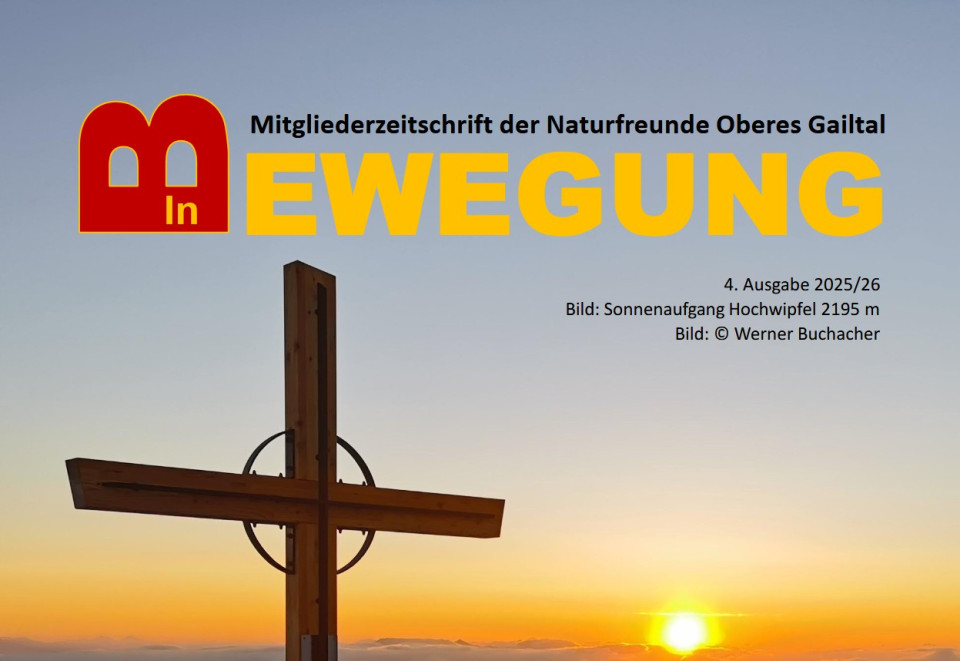 Mitgliederzeitschrift der Naturfreunde Oberes Gailtal (Ausgabe 2025/26)